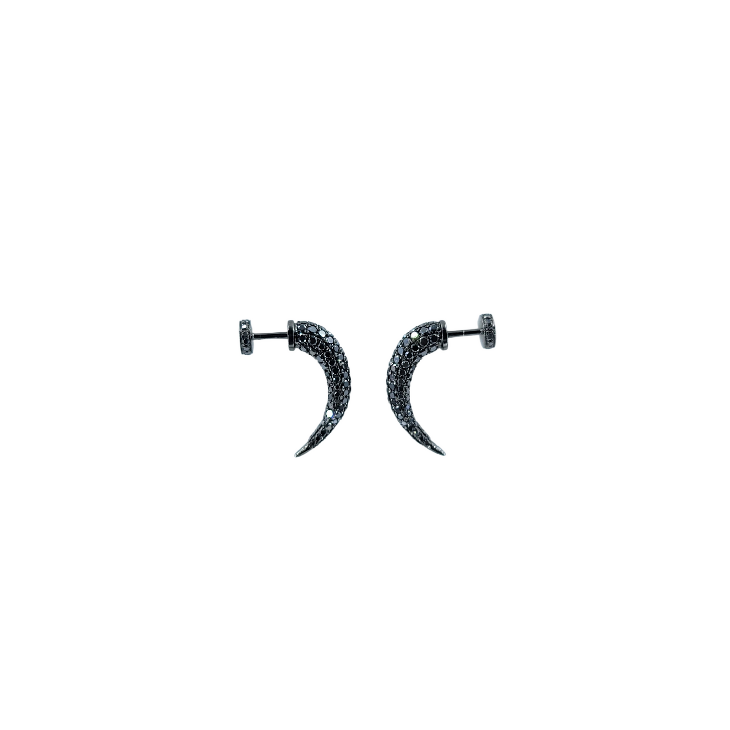 Black Diamond Earring (one piece)-WK3949