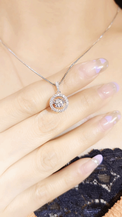 Dancing Diamond Pendant-WK3855