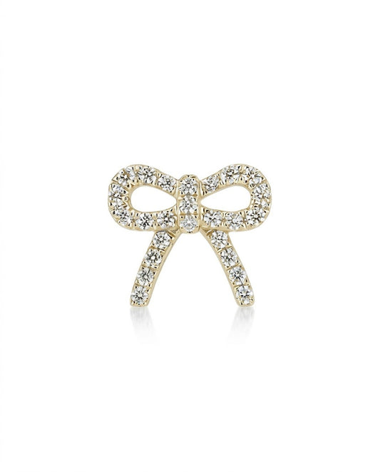 Diamond Butterfly Earring (one piece)-WK4237@