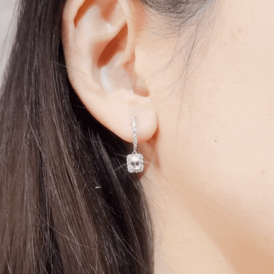 Diamond Drop Earrings-WK4034-ZC