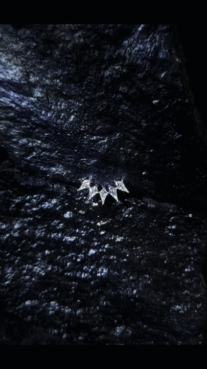 Diamond Earring (one piece)-WK4197@
