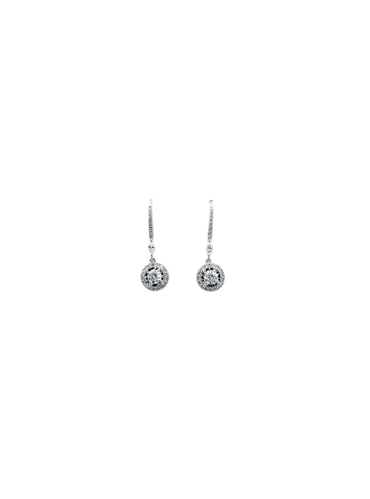 Diamond Drop Earrings-WK3847