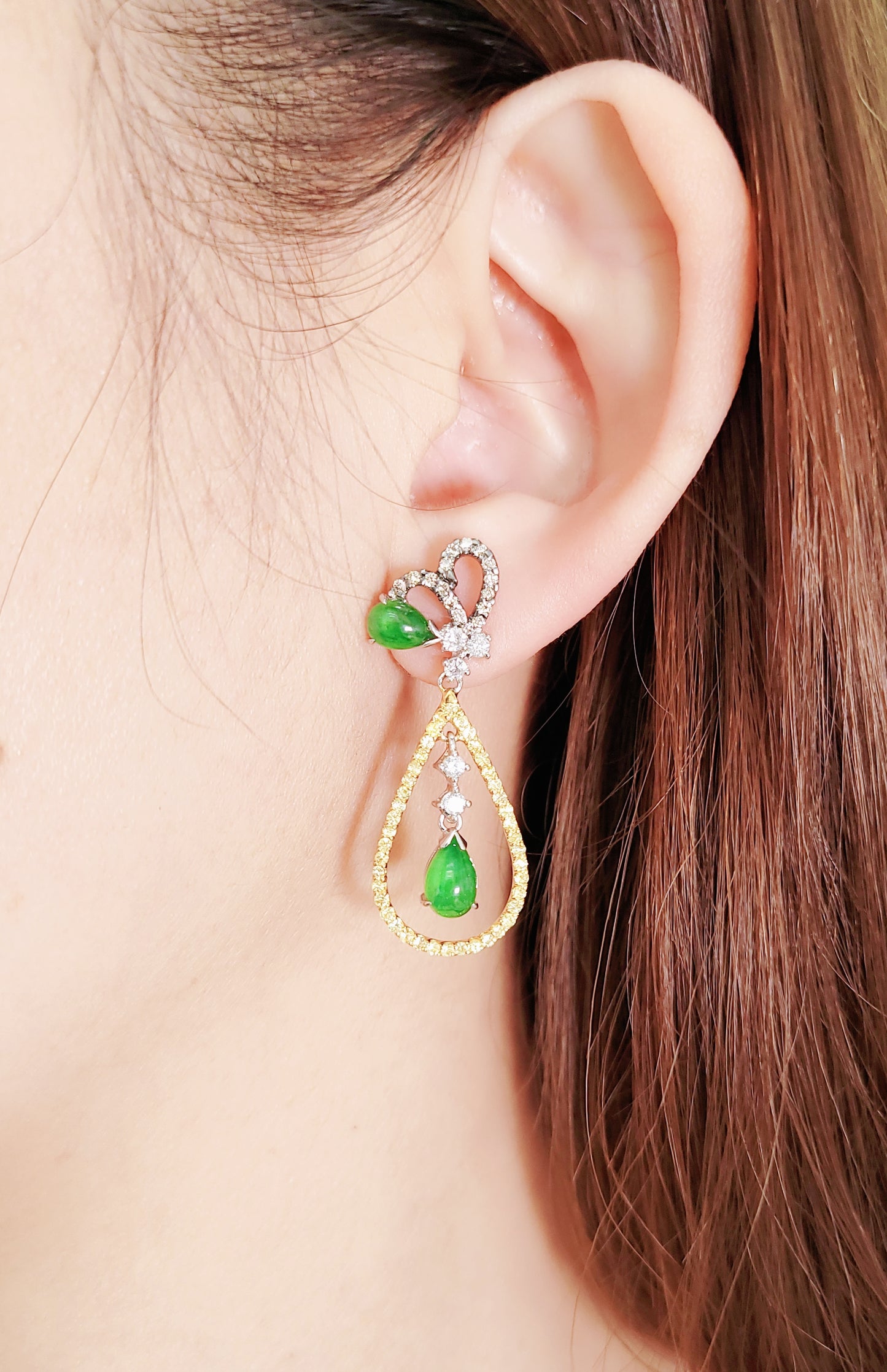 Fei Cui Diamond Earrings-WCO00000241