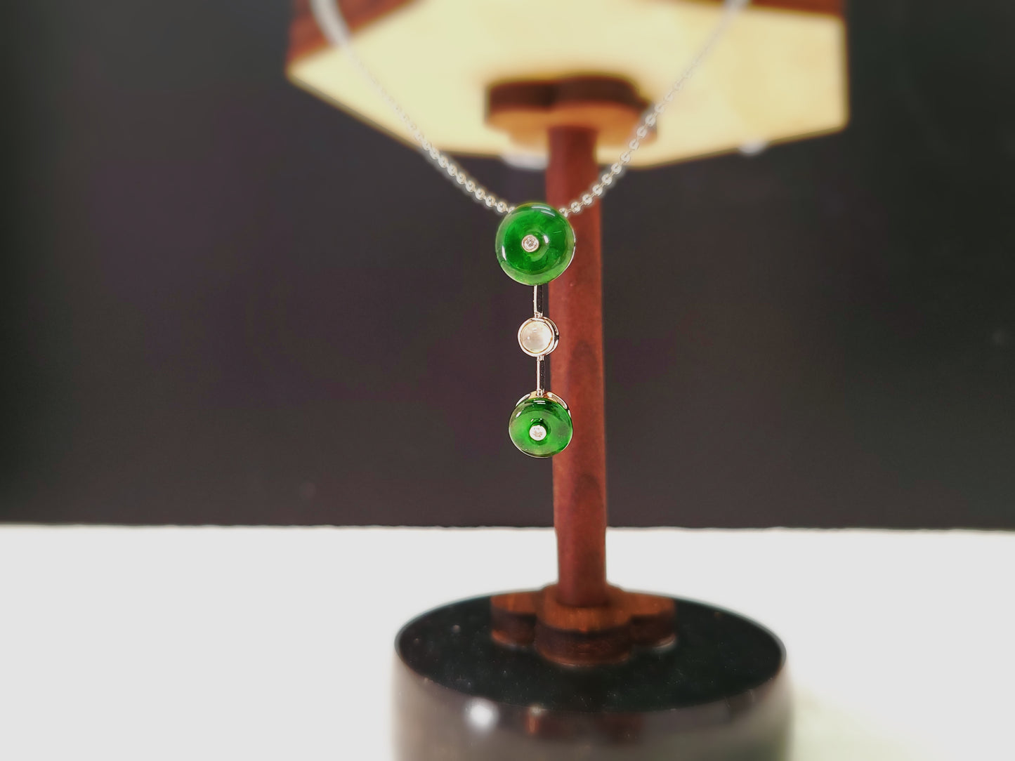 Fei Cui Diamond Pendant-WEO00002752