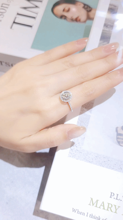 GIA 0.38CT Diamond Ring-WK4073