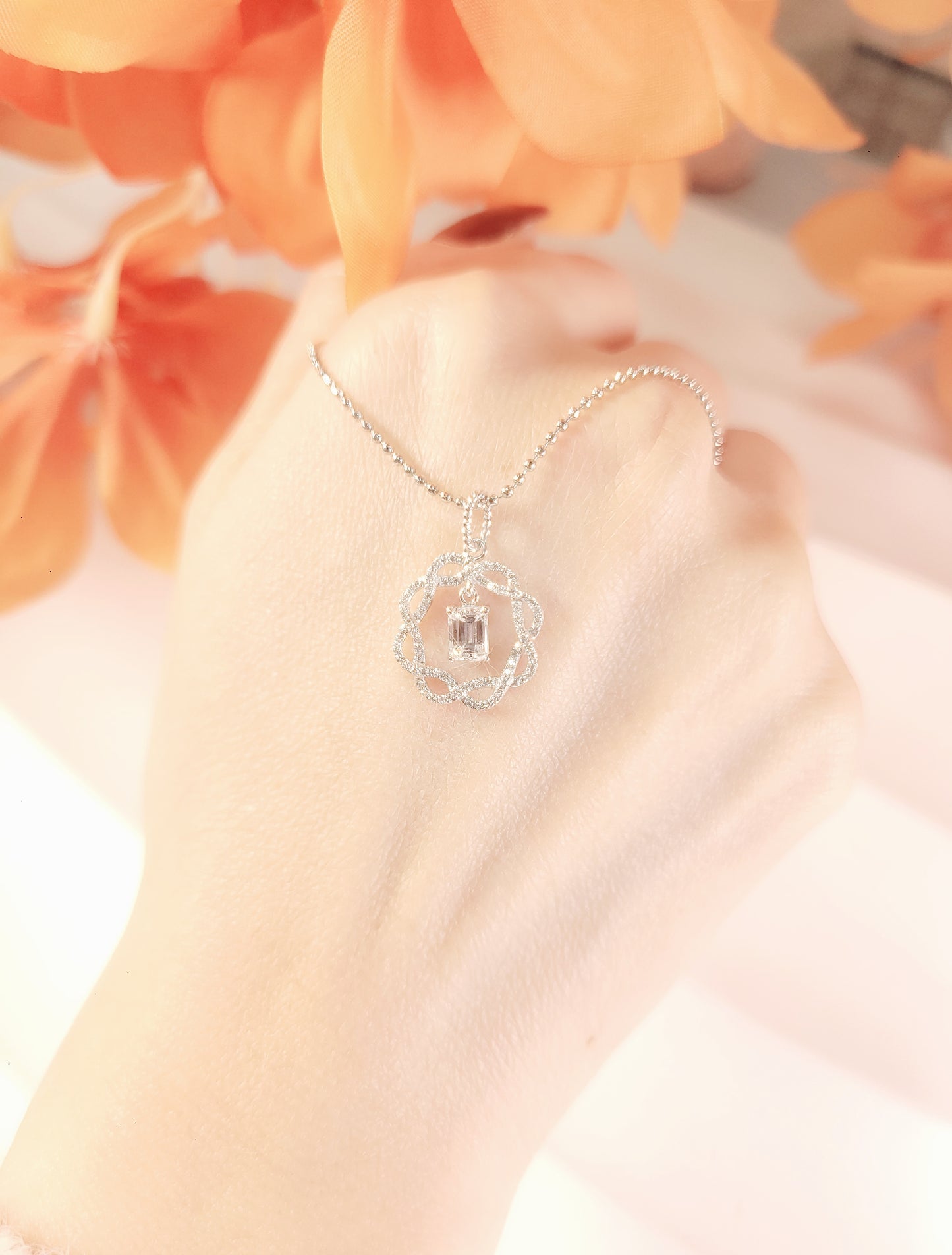 GIA 0.39CT Diamond Pendant-ZEO00014404