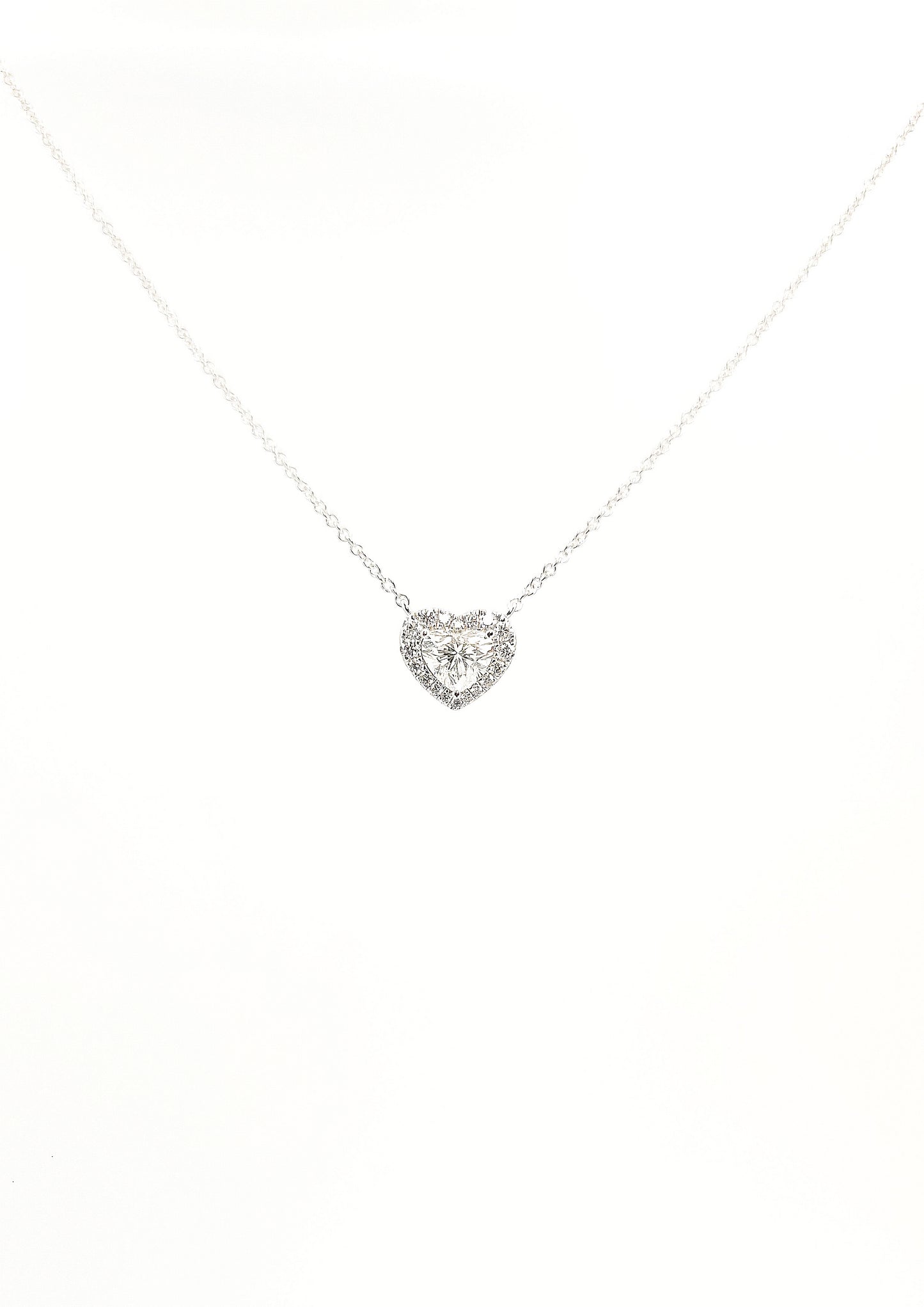 GIA 0.52CT Diamond Heart Necklace-WK4050