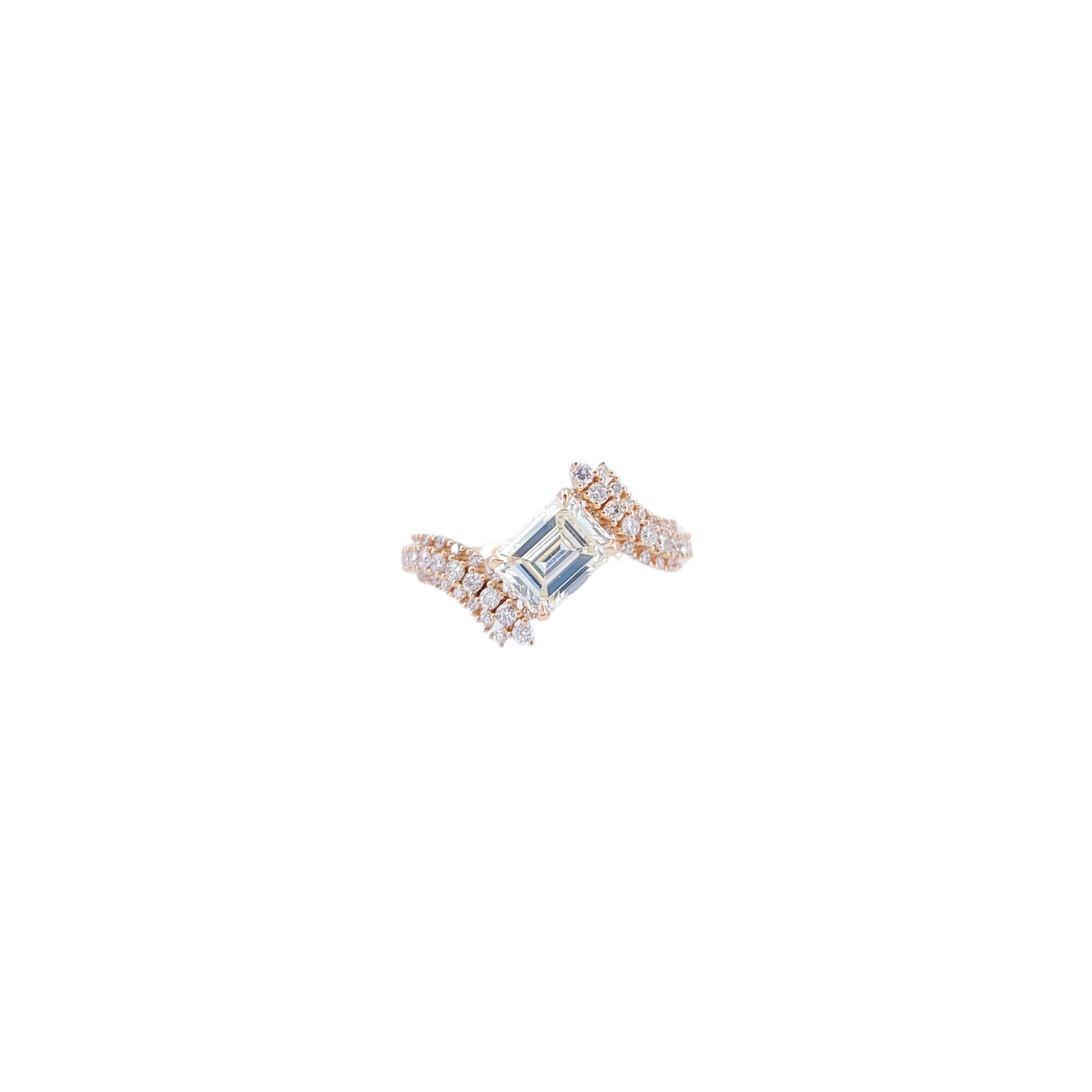 GIA 1.08CT Emerald Diamond Ring-WK4095