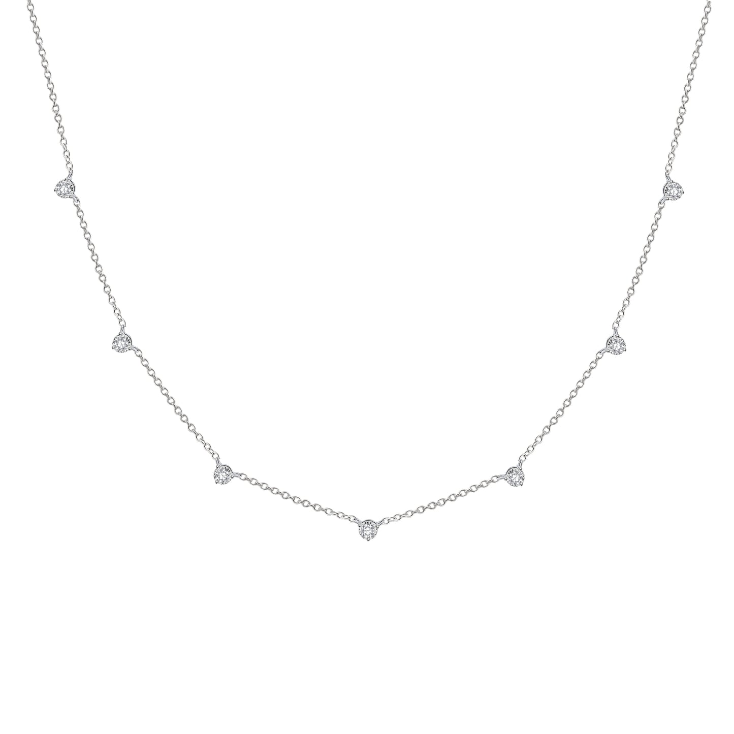 Gypsophila Diamond Necklace-WK3971