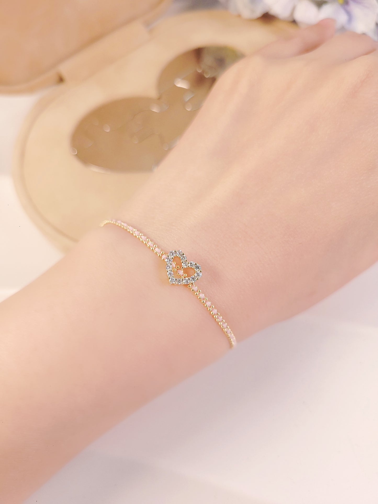 Heart Diamond Charm-WK4119@