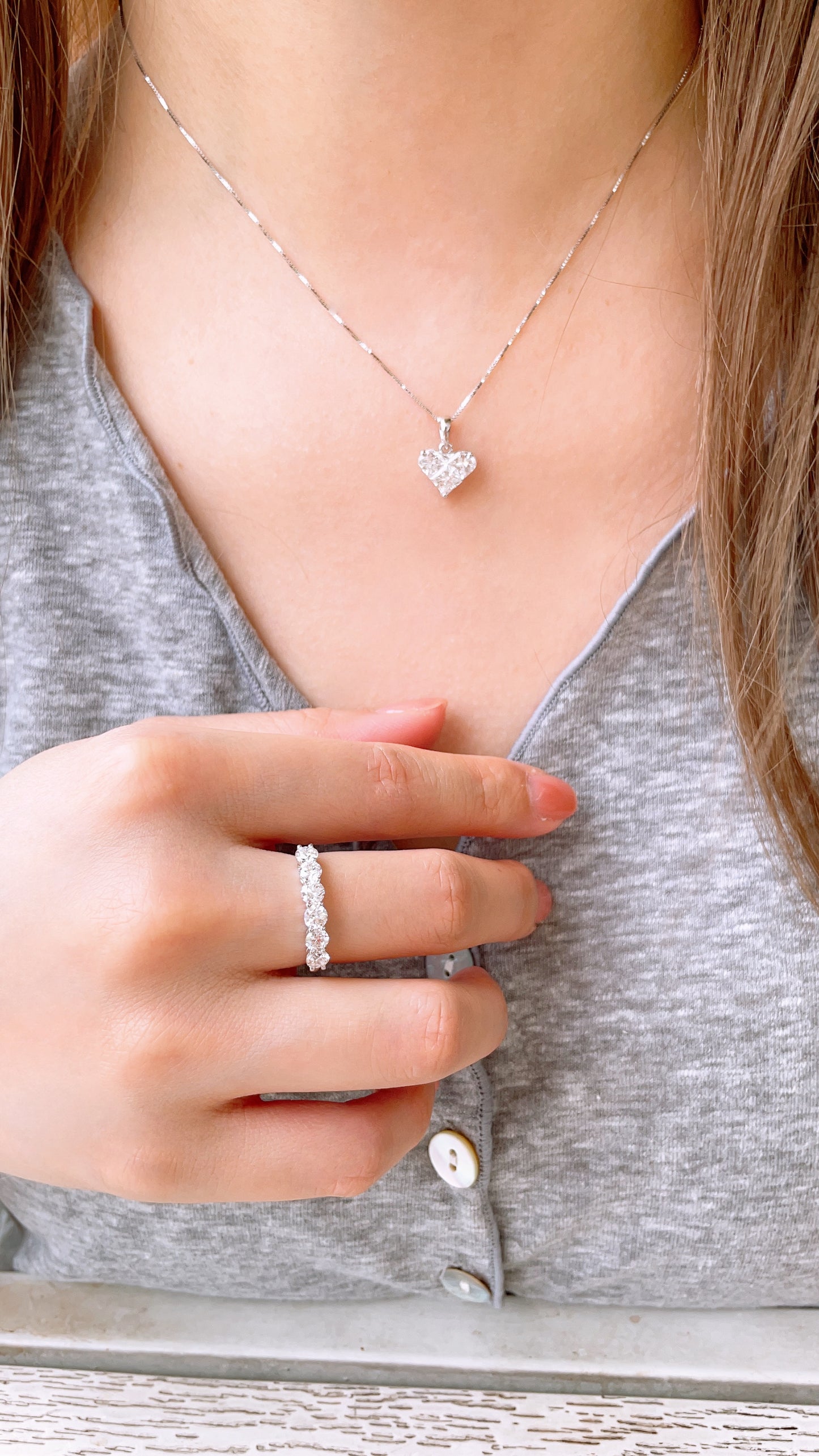 Diamond Heart Pendant-ZEO00006112