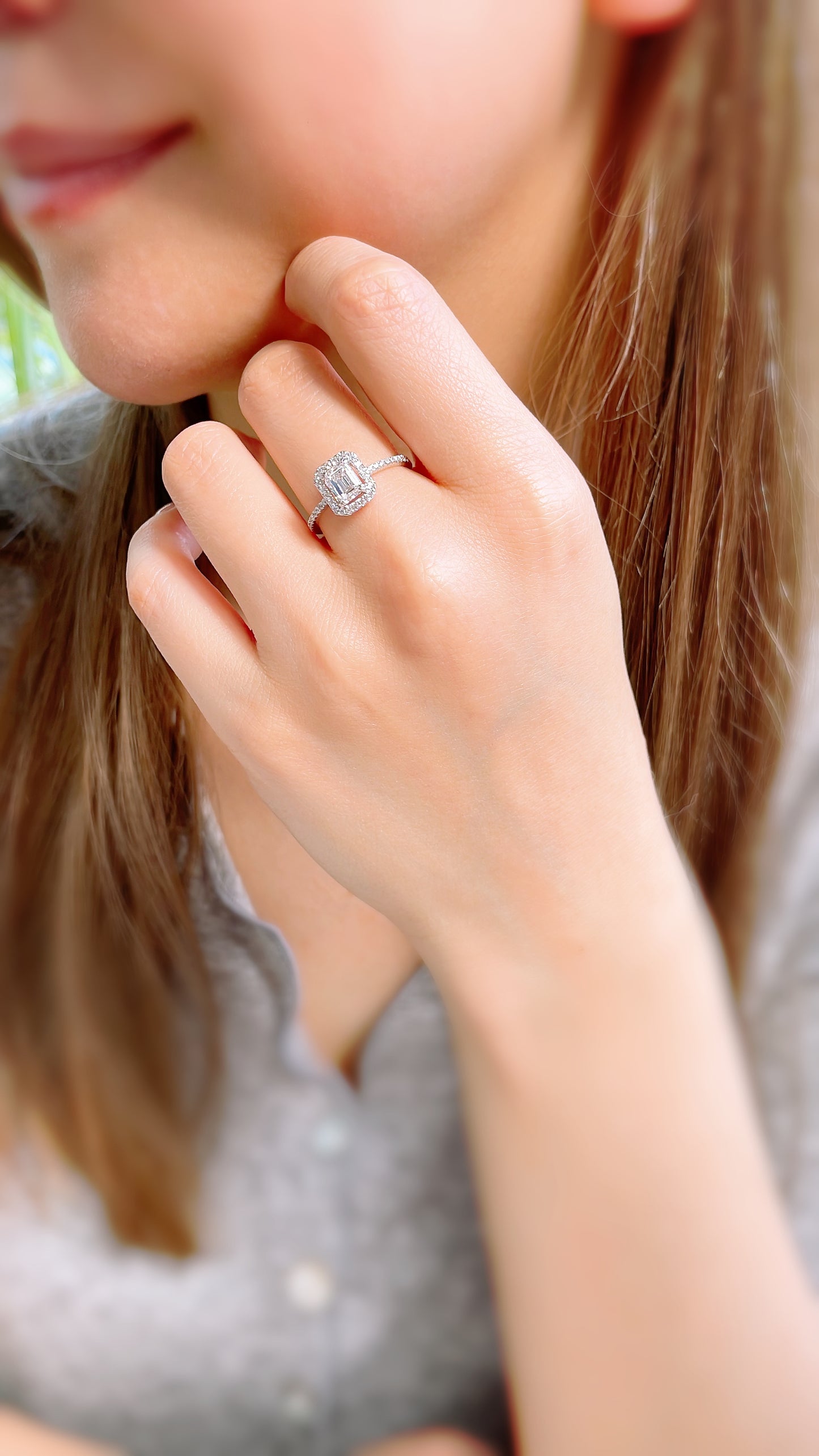 GIA 0.73CT Baguette Diamond Ring-WK3808