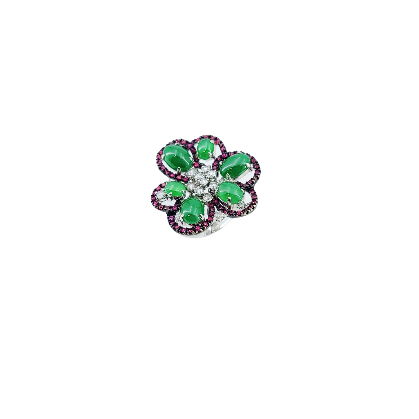 Jadeite, Ruby and Diamond Ring WFO00001541