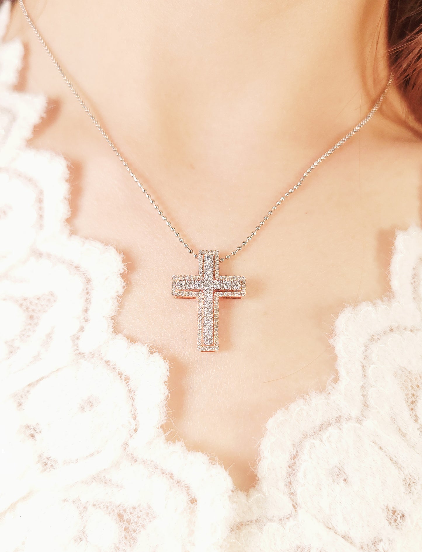 Diamond Cross Pendant-WK4042A