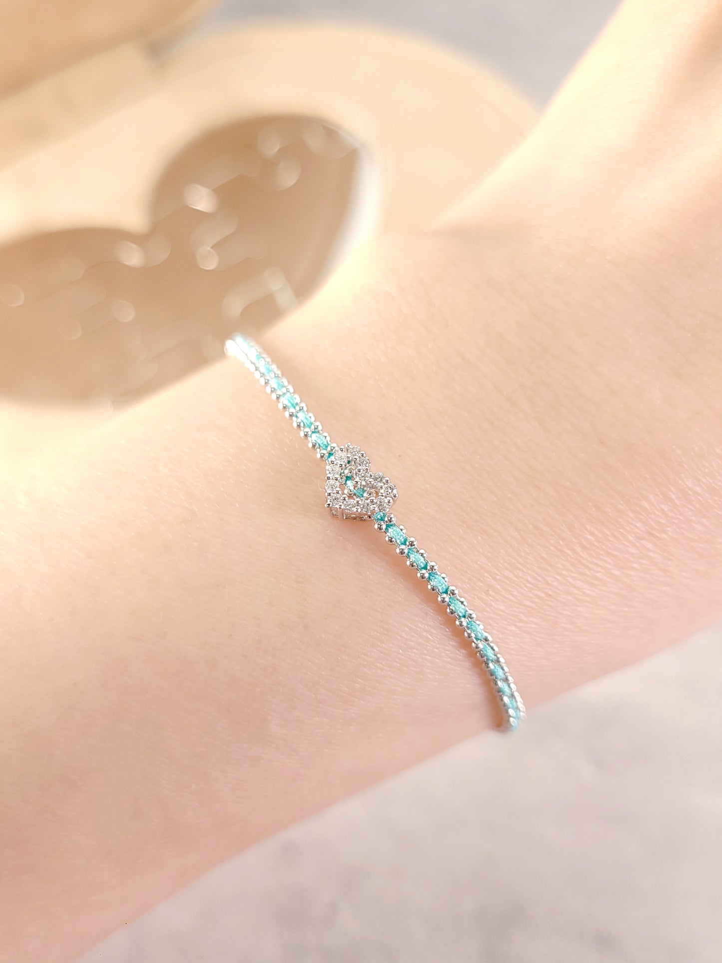 Heart Diamond Charm-WK4105@