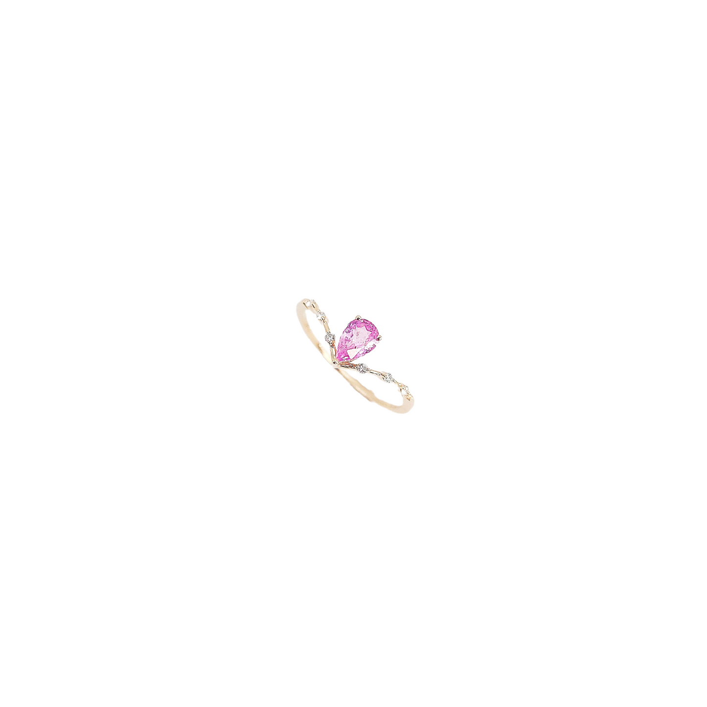 Pink Sapphire Diamond Ring-WK3810