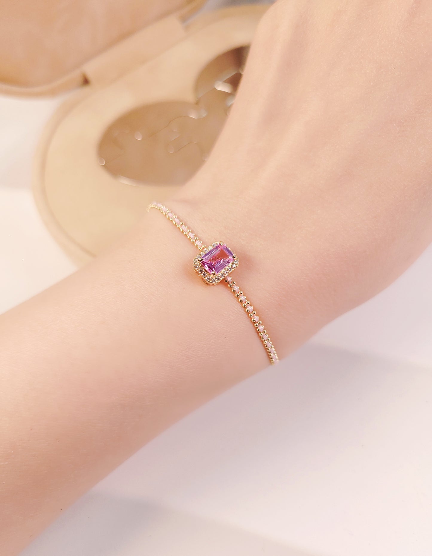 Pink Sapphire and Diamond Pendant -WK4121-EI@
