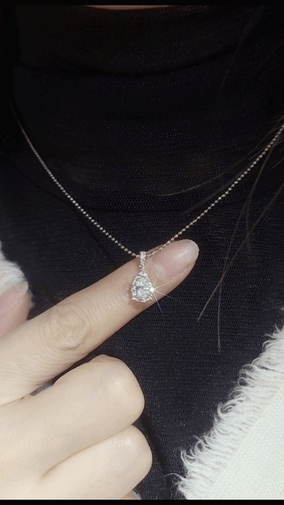 Raindrop Diamond Pendant-WK4192