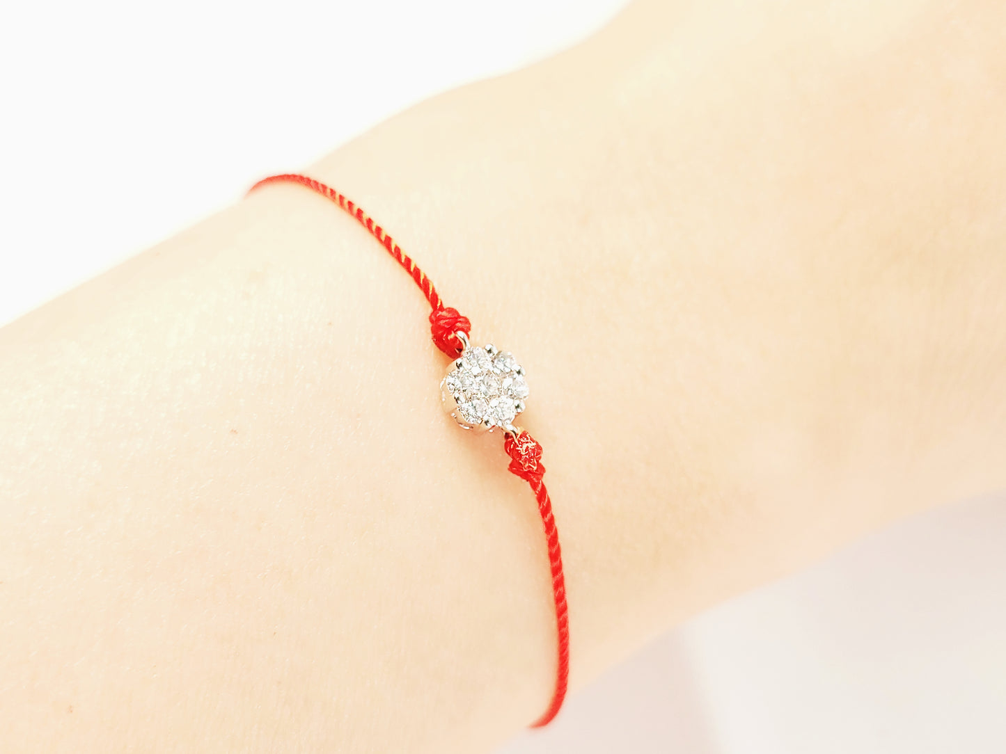 Red String Diamond Bracelet-WK4065