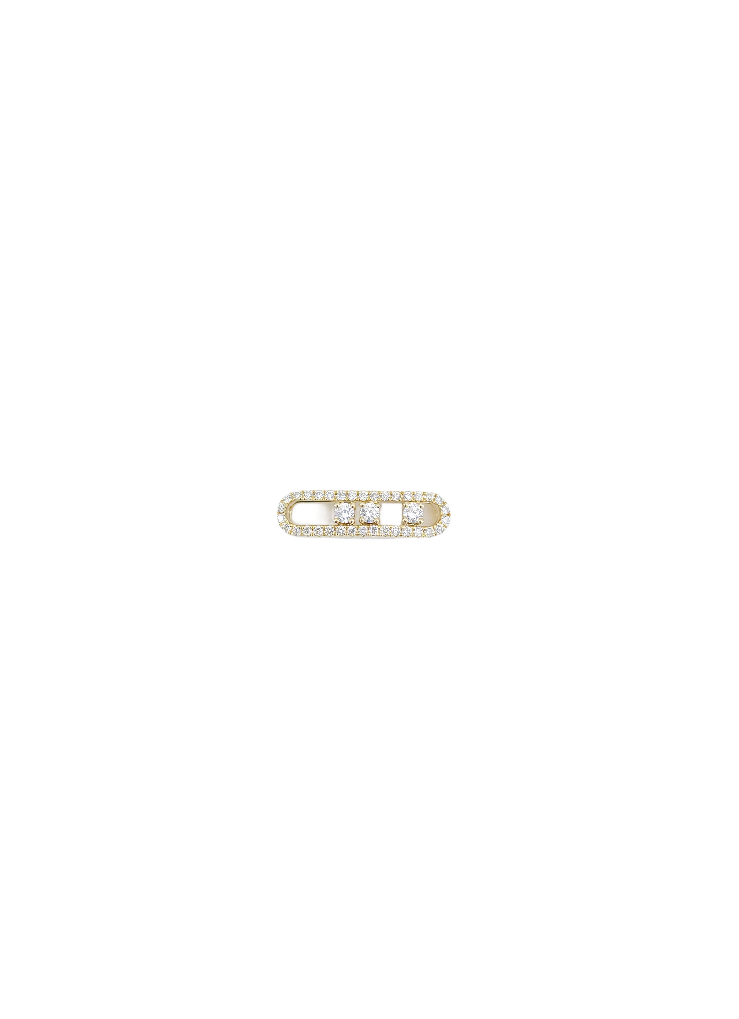 Scroll Diamond Charm-WK4123@