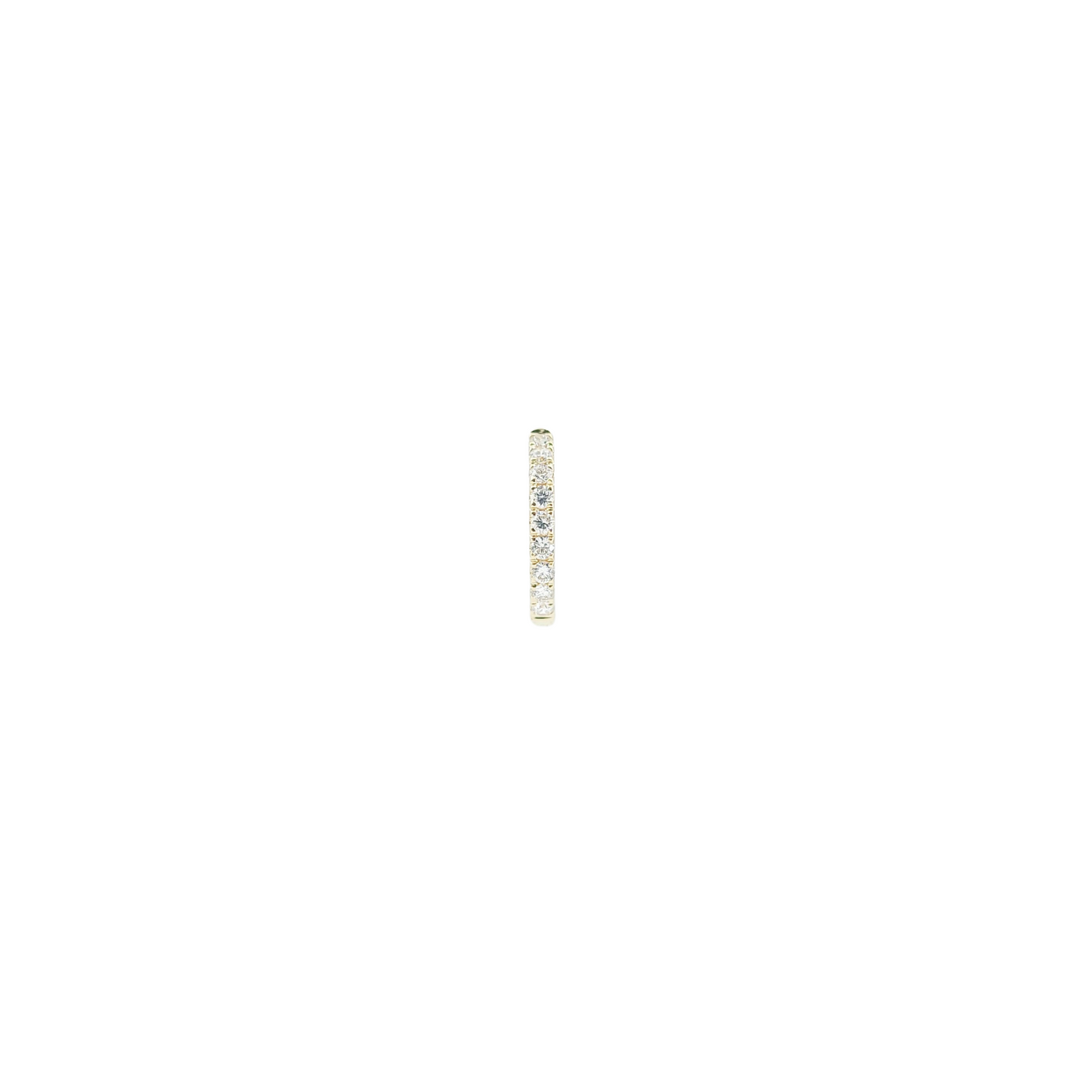 Small Hoop Diamond Earrings (one piece)-WK3785