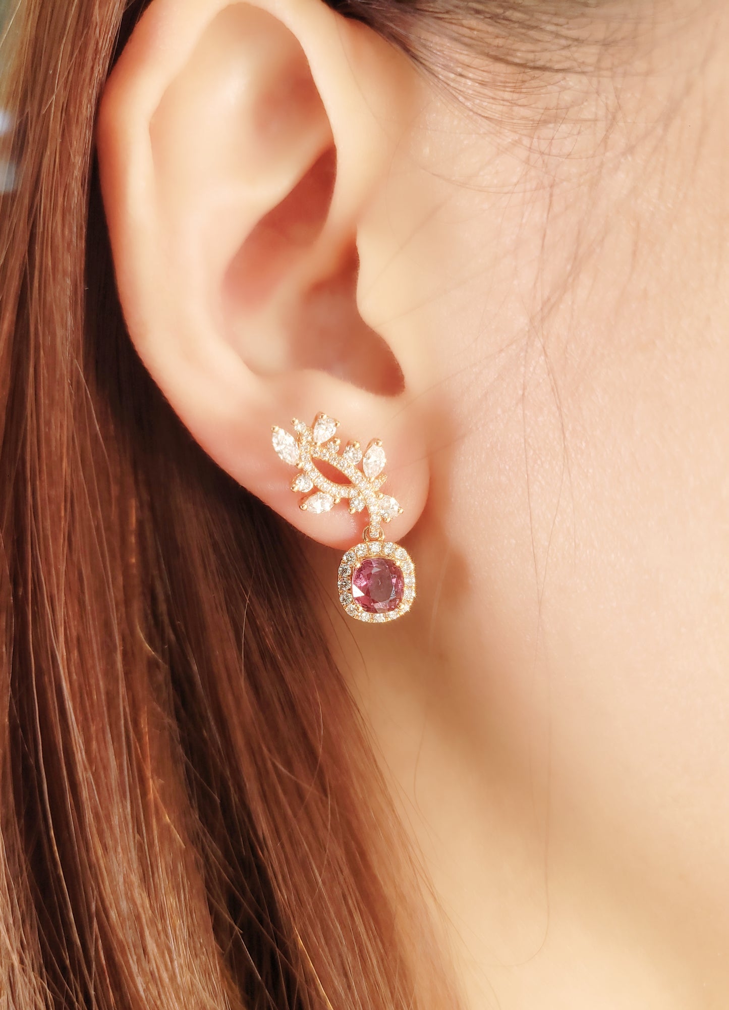 3 Ways Sapphire and Diamond Earrings-WK3717