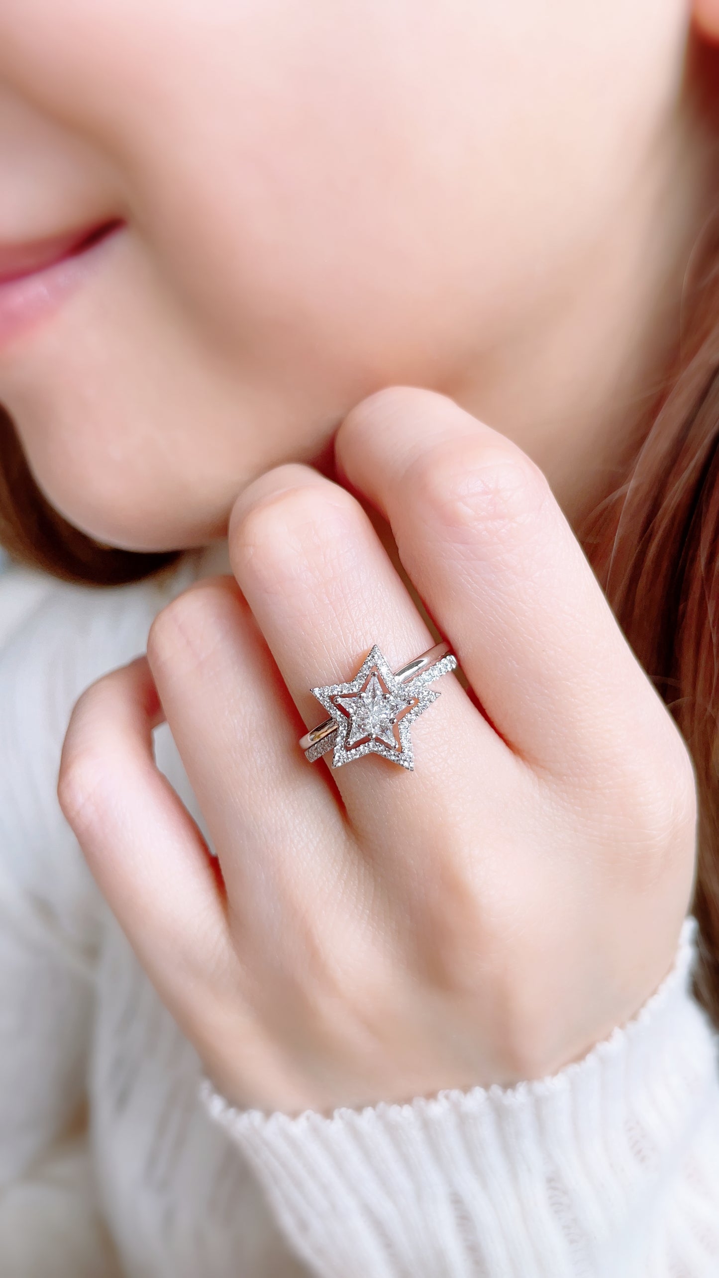 Starry Night Star Diamond Ring-WK3737