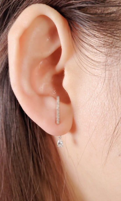 Dangle Diamond Earring Backing-WK4206BD@