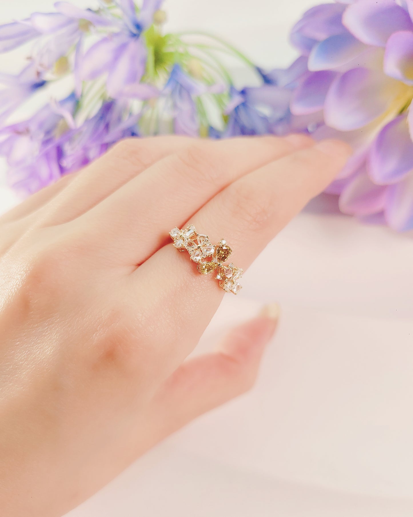 Yellow Diamond Ring-WK4090