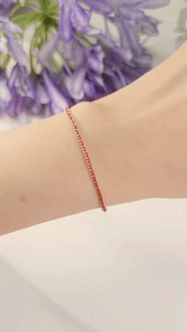 Pearl Red String Bracelet-XH14P@