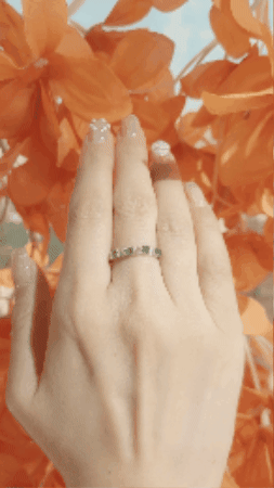 Emerald & Diamond Ring-WK4173@