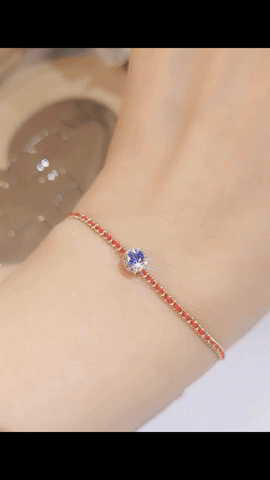 Blue Sapphire Diamond Charm-WK4120@
