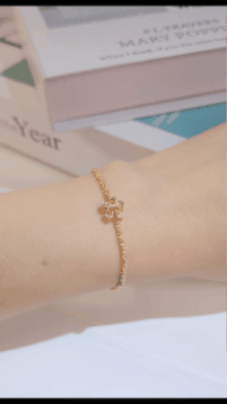 Yellow Diamond Flowers Charm-WK4161