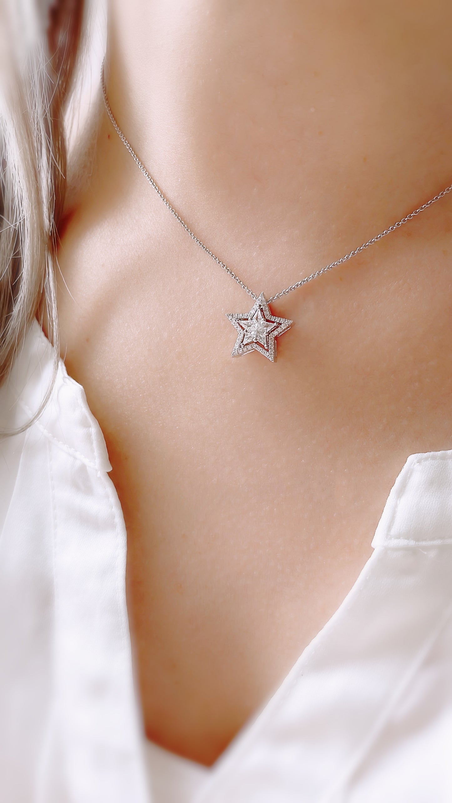 3 Ways Star Diamond Pendant-WK3642