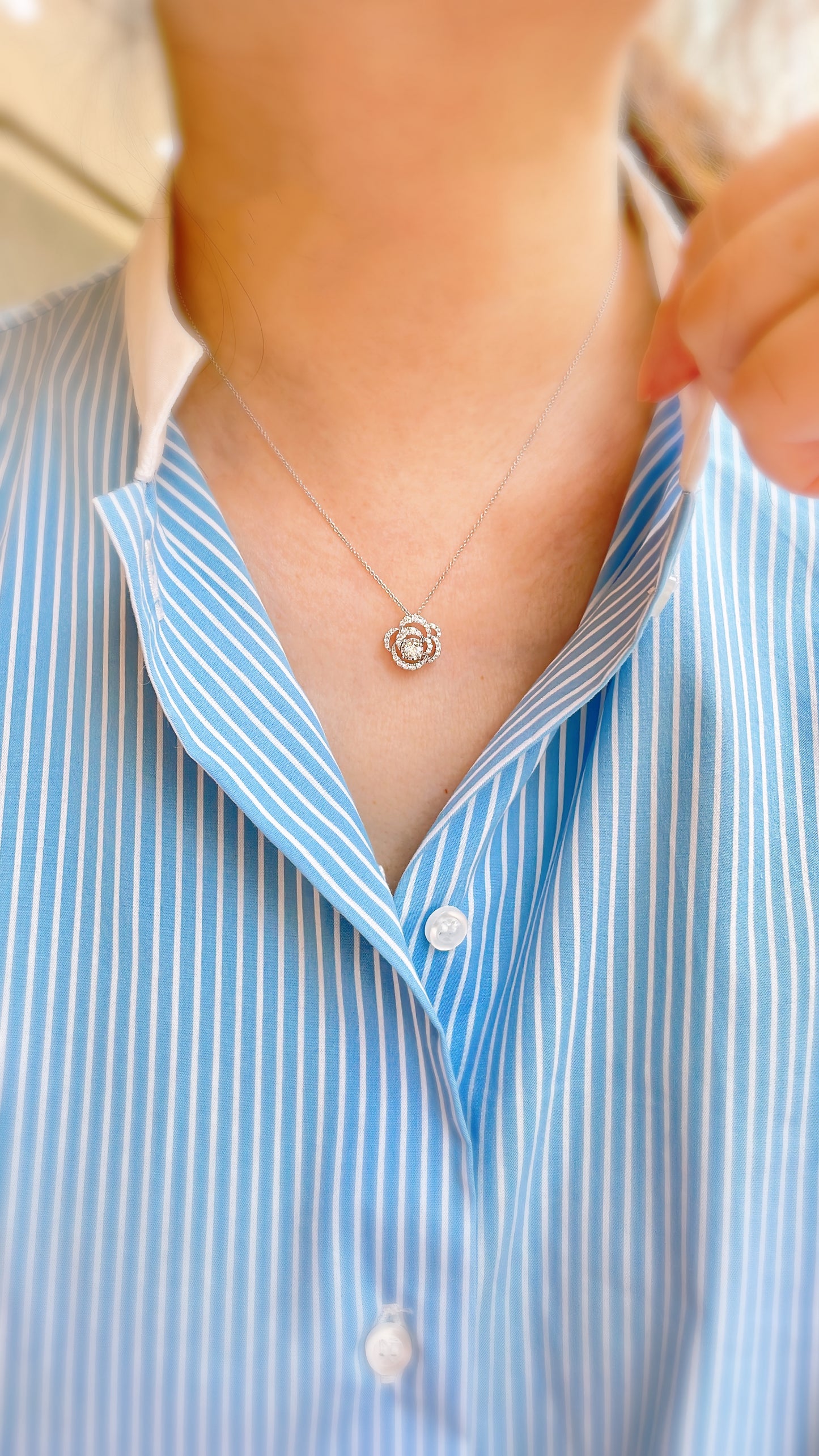 Rose Diamond Pendant-WK3876