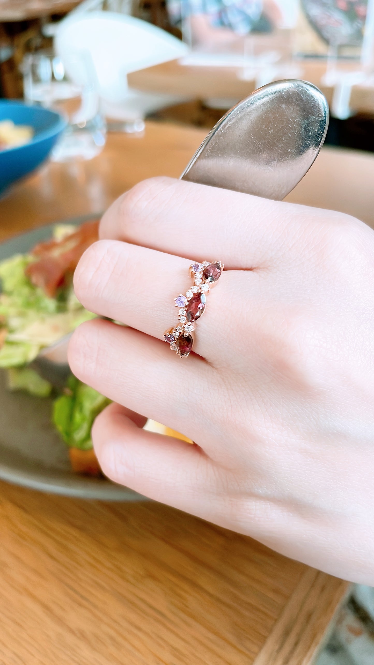 Burgundy Tourmaline Ring-WK3580@
