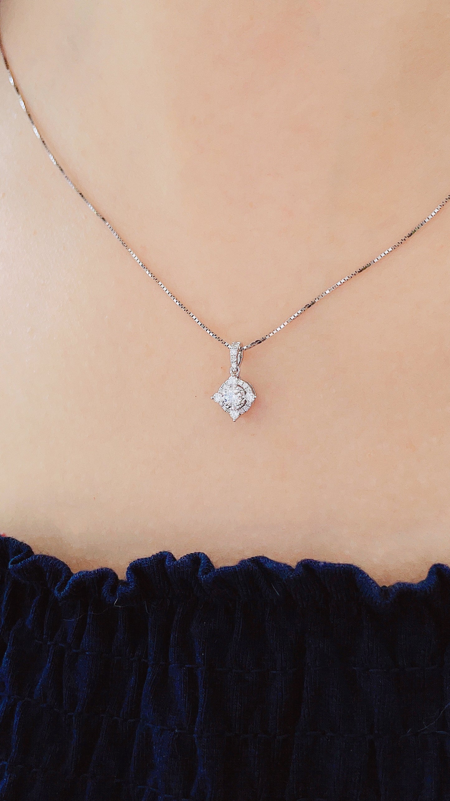Cluster Diamond Pendant-WK3594
