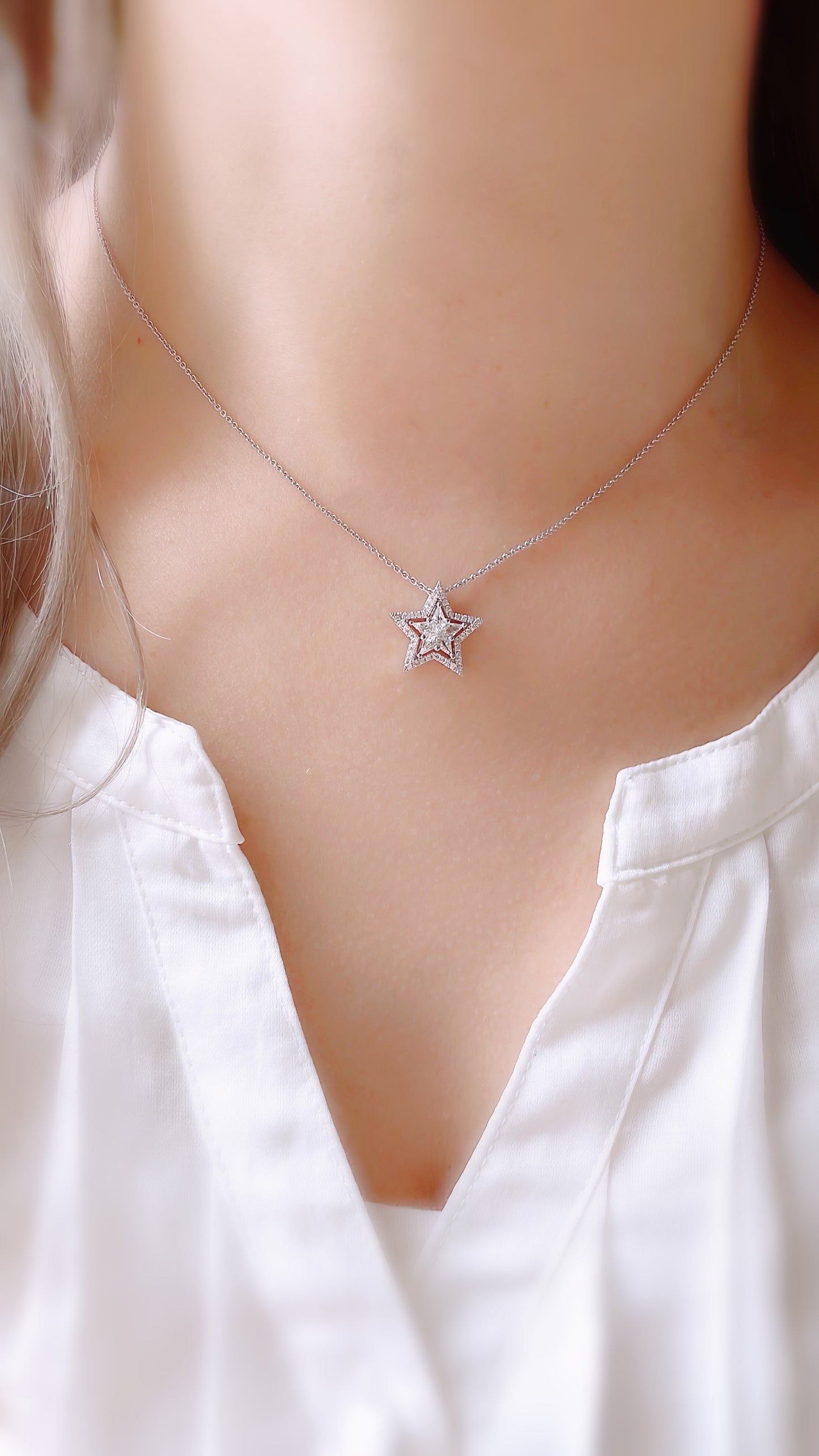 3 Ways Star Diamond Pendant-WK3642