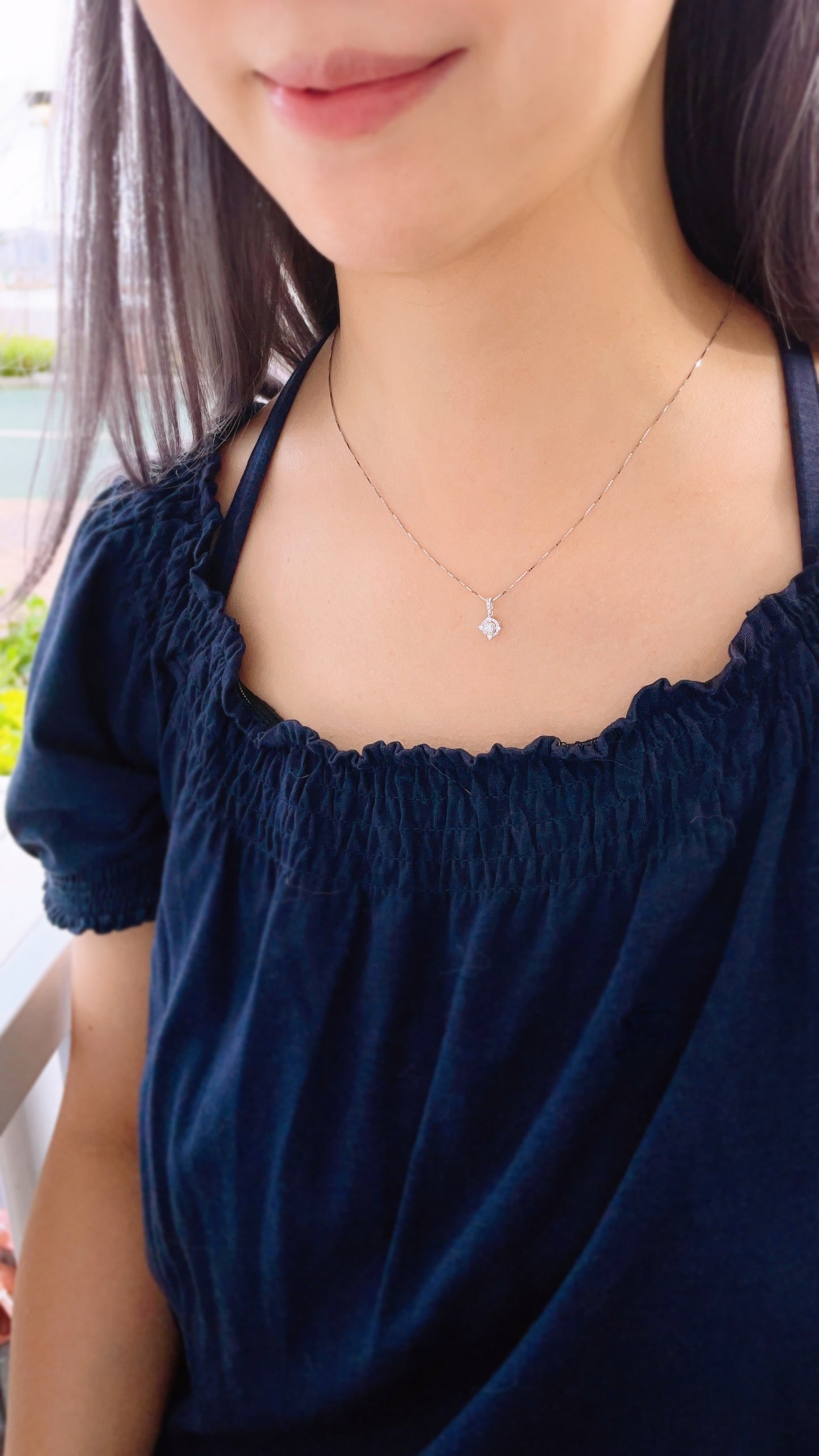 Cluster Diamond Pendant-WK3594
