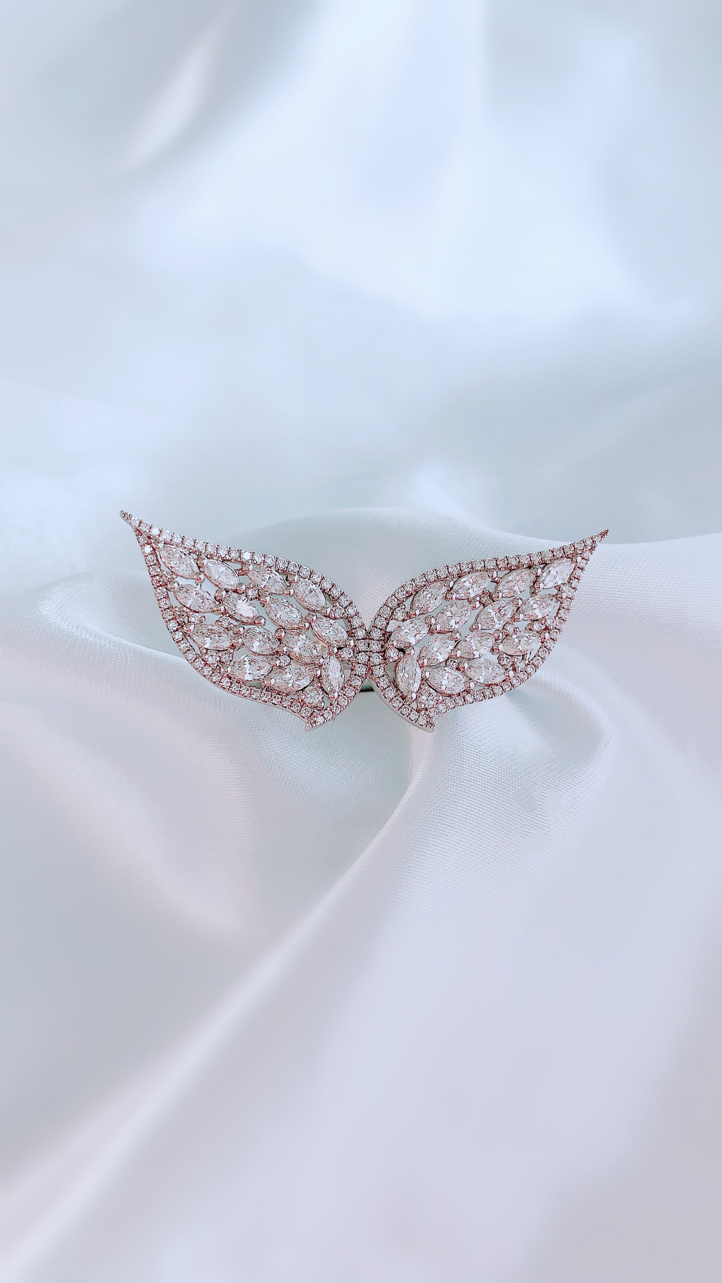 Angel's Wings Diamond Ring-WK3475