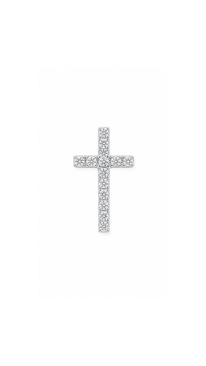 Cross  Diamond Charm-WK4131@