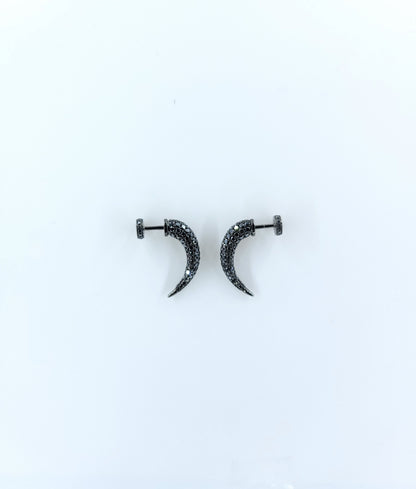 Black Diamond  Earring (one piece)-WK3949