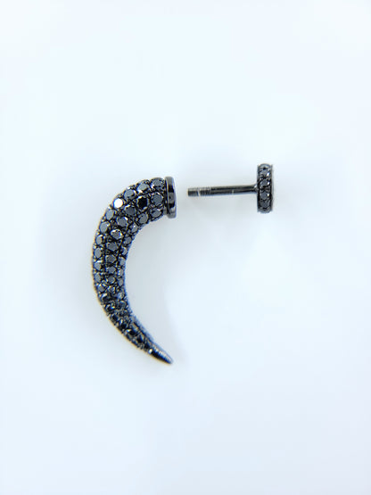 Black Diamond  Earring (one piece)-WK3949