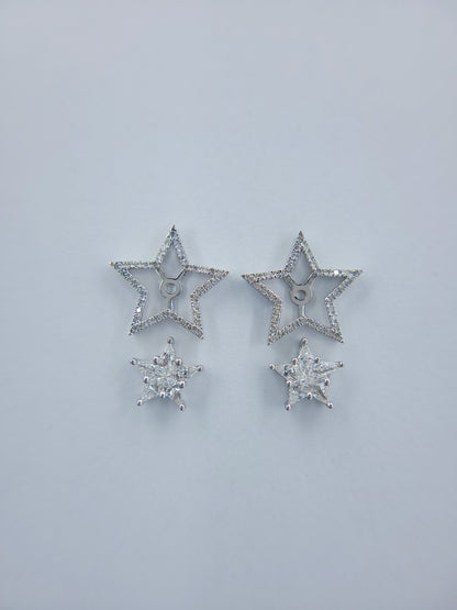 Diamond Starry Earrings-WK3635