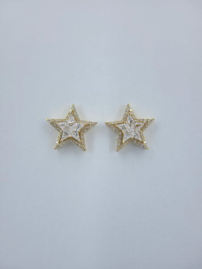 Diamond Starry Earrings-WK3635