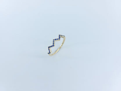 Blue Sapphire Ring-WK3983