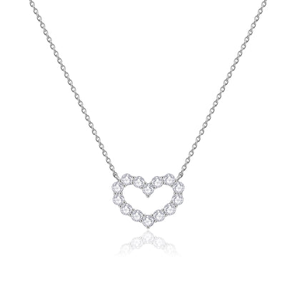 Heart Diamond Necklace -WK3993