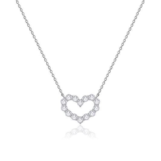 Heart Diamond Necklace -WK3993