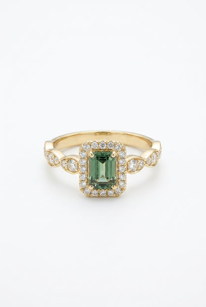 Purple Sapphire Diamond Ring-WK3460AE5