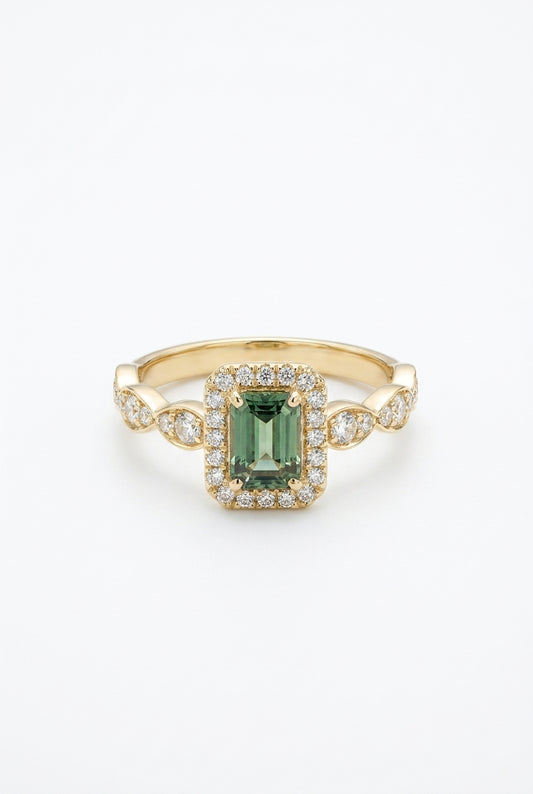 Purple Sapphire Diamond Ring-WK3460AE5